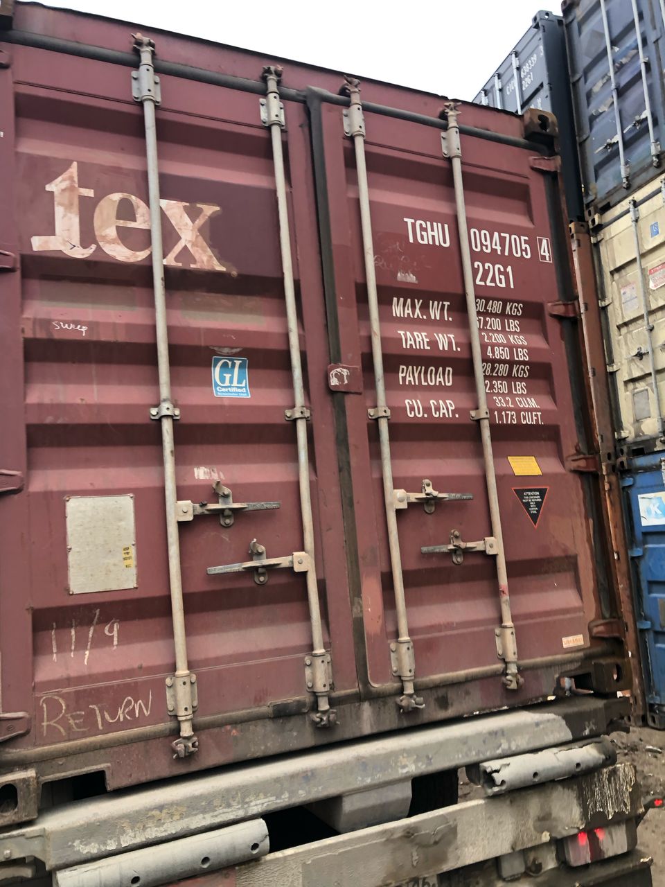 Морской контейнер TGHU0947054